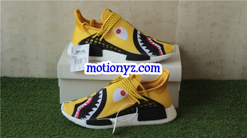 Adidas Pharrell Williams NMD Human Race Camo Bape Yellow